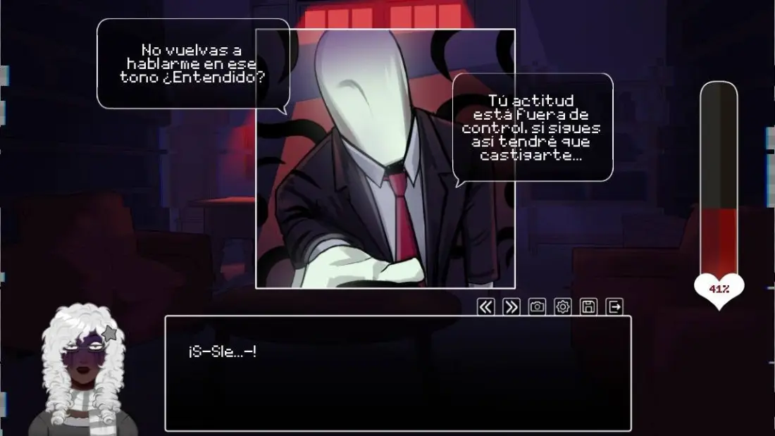 CreepyDates character scene from the official itch.io gallery