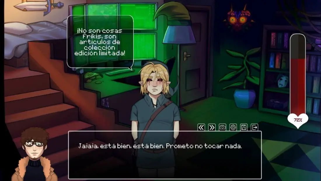 CreepyDates dialogue scene from the official itch.io gallery